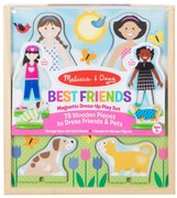 Melissa &amp; Doug - Магнитен дървен комплект за обличане на кукли