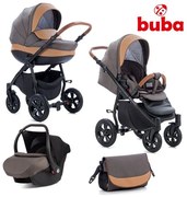 Комбинирана бебешка количка 3в1 Forester BUBA - кафява