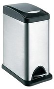 Кош за отпадъци 8 л, черен/неръждаем steel