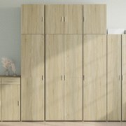 3281366 vidaXL Висок шкаф, сонома дъб, 80x42,5x249 см, инженерно дърво