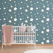 Тапет – Космически звездички със син фон