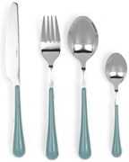 Комплект 24 бр прибори за хранене Luigi Ferrero Norsk FR-2421CS, Неръждаема стомана, Син