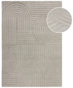 Сив вълнен килим , 120 x 170 cm Zen Garden - Flair Rugs