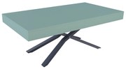 Разтегателна маса с повдигащ механизъм ТОСКАНА - МДФ мат зелен дъск блу