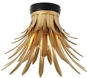 Арт Деко плафон златен с черно - Wesley