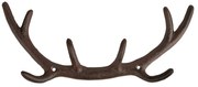 Кафява метална стенна закачалка Antlers – Esschert Design