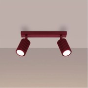 Brilagi - LED точково осветително тяло CRESTO 2xGU10/10W/230V бордо