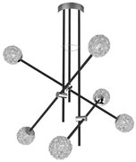 Висящ полилей PAKSOS 6xG9/5W/230V черен