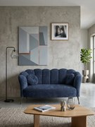 Диван Adria двуместен-Синьо черно