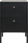 Черно метално нощно шкафче Dalby – House Nordic