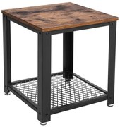 Странична масичка ELDUR кафява/черна