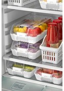 Комплект органайзери за хладилник (4 броя), цвят Бял