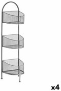 Лавица Сребрист Метал 21,2 x 97 x 28,5 cm (4 броя)