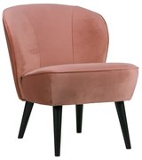 Фотьойл от розово кадифе Sara - WOOOD