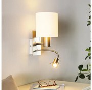 Eglo 96477 - LED гъвкаво осветление PASTERI 1xE27/40W+LED/3,8W бяло