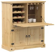 4002789 vidaXL Шкаф за вино "Corona" 97x45x114 см бор масив