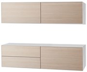 Нисък скрин с дъбов декор в комплект от 2 чекмеджета 180x46 cm Edge by Hammel - Hammel Furniture