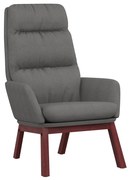 341159 vidaXL Релакс стол, светлосив, текстил