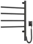 Електрически въртящ се сушилник за кърпи ARABESQUE 150W/230V, 64,6см, IP44, чере