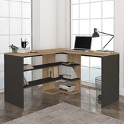 Офис бюро Stylo TopMebel от меламин в сапфир - антрацит 120x120x73,8cm