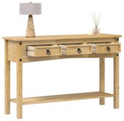 4005666 vidaXL Конзолна маса "Corona" 114x34,5x73 см Масивна дървесина, бор