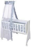 LORELLI Classic Сет за люлка FIRST DREAMS ЗВЕЗДИ BLUE GREY MIST