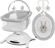 Lionelo - Детска люлка с мелодия 2 в 1 BELLA Сив бетон + дистанционно управление