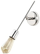 Стенна лампа за контакт в сребрист цвят Mizrak – Opviq lights