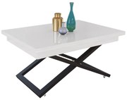 Разтегателна маса с повдигащ механизъм ФЛОРЕНЦИЯ - бяло хайглос