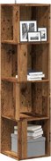856722 vidaXL Ъглов шкаф, старо дърво, 33x33x132 см, инженерно дърво