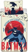 Единично памучно детско спално бельо 140x200 cm Batman "Gotham's Knight" – Jerry Fabrics