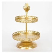 Декоративен поднос Ø 25,5 см златист