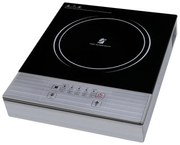 Единичен инфрачервен котлон Elite EFP-1256B, 2200W, Сензорно управление, LED дисплей, Таймер, Черен/инокс