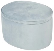 Светлосиньо кадифе бебешки пуф Lil Sofa - Roba