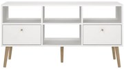 Бяла маса за телевизор 117x61 cm Bodo - Tvilum