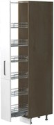 Висок подов шкаф Modena K21-30-1KZ-Fusiko dark - White glossy