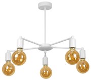 Плафон РАМ, бял, 5xE27