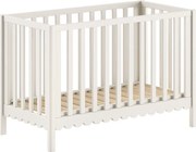 Бежово детско креватче 60x120 cm от масивен бор с регулируема височина Swingo – Vipack