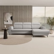 Ъглов диван Blanc-Сив-Дясно