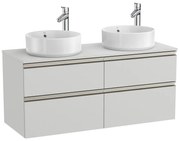 Мебел с четири чекмеджета за два умивалника върху плот A851506447, 120x46x57.3см