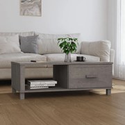 Sonata H Кафе маса HAMAR светлосива 100x55x35 см борово дърво масив