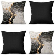 Калъфки за възглавници в комплект от 4 броя 43x43 cm Optic - Minimalist Cushion Covers