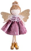 Текстилна Коледна украса 14 cm Angel – Casa Selección