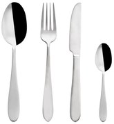 Прибори за хранене от неръждаема стомана в сребрист цвят 24 бр. Mirror – Orion