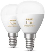Комплект крушки 2 бр. E14, 5 W White ambiance – Philips Hue