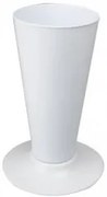 Serinova - Пластмасова ваза 18xh40см, 5,7л, бяла-(V005)