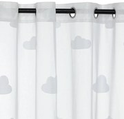 Детска прозрачна завеса atmosphera Cloud, 140x240 cm, Бял