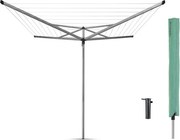Външен простор Brabantia Essential 90300259, 40 м, Котва за бетониране, Калъф, Резистентен на корозия, Инокс
