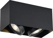 Модерен повърхностно монтиран прожектор черен вкл. димируема LED 2-лампи - Dionysos