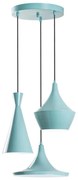 Полилей на кабел TOM 3xE27/40W/230V син